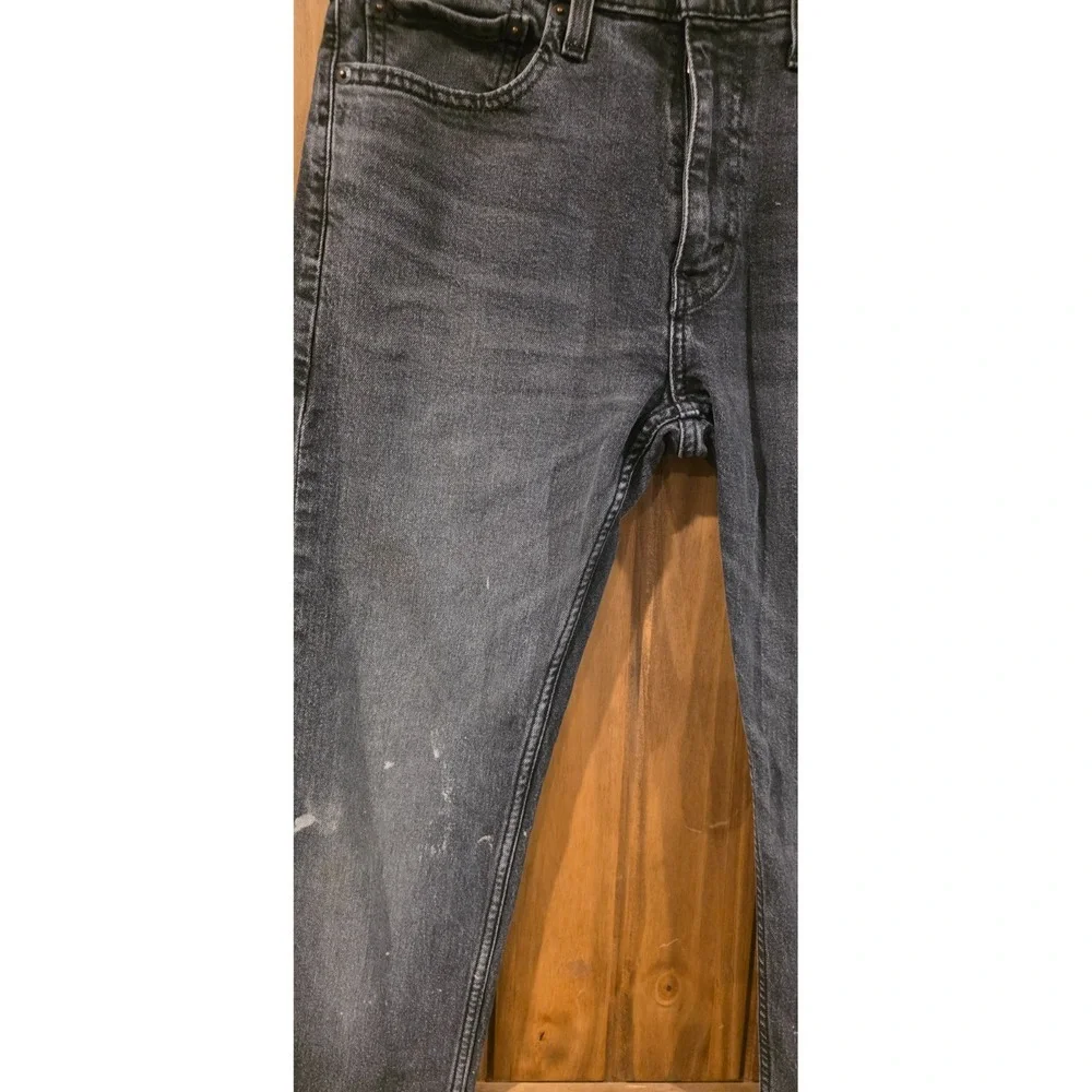 Levi's 505‎ Jeans Mens 31x32 Dark Gray Denim Straight Leg Comfort Everyday VTG